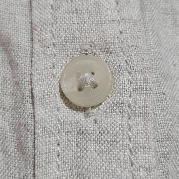 Boho J Crew Baird McNutt Irish Soft Linen Relaxed fit Shirt Dress Flax Capsule X - Picture 9 of 13